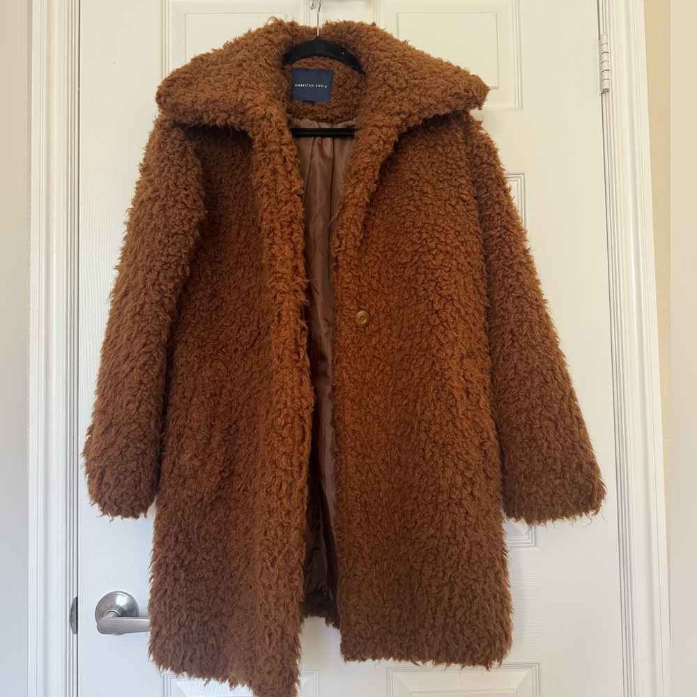 Faux Fur Trench American Eagle